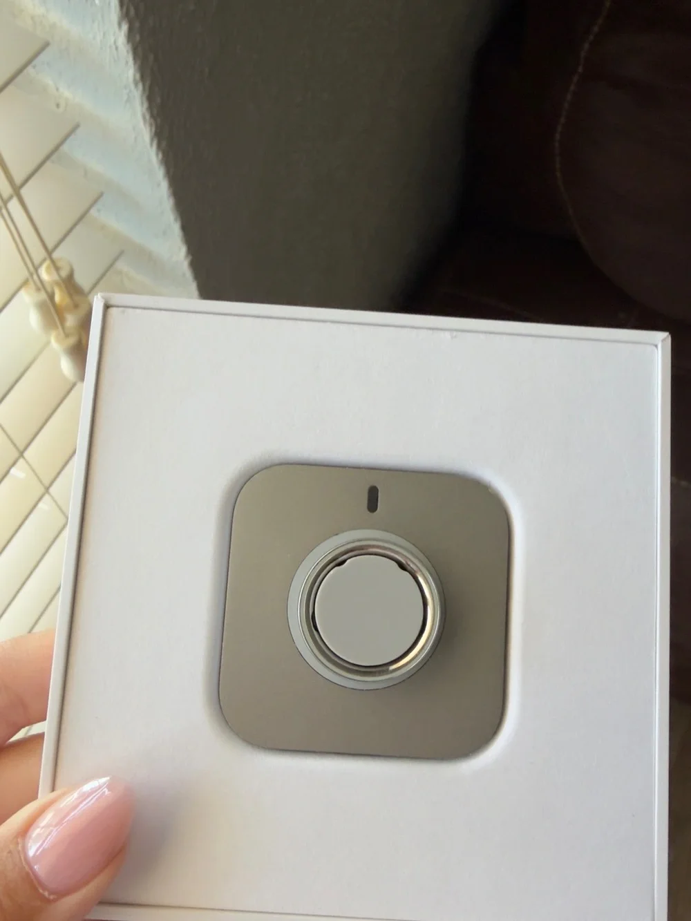 Oura Silver Smart Ring with Soft Pink Accents